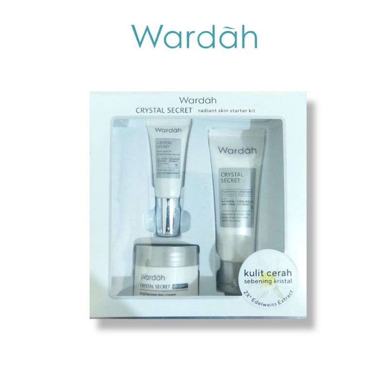 WARDAH Crystal Secret Radiant Skin Starter Kit Isi 3pc