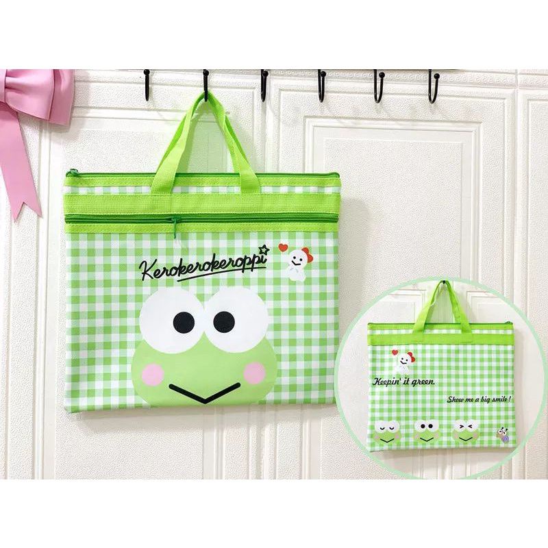 tas les/file/ keroppi/keropi semi kulit