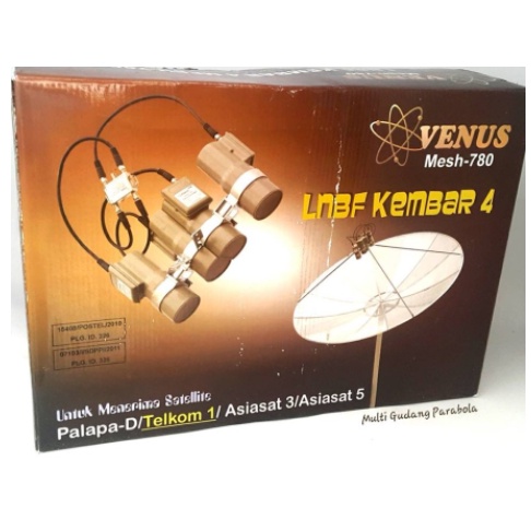 LNB C Band 4 IN 1 VENUS 780 (4 Satelit 1 Receiver)