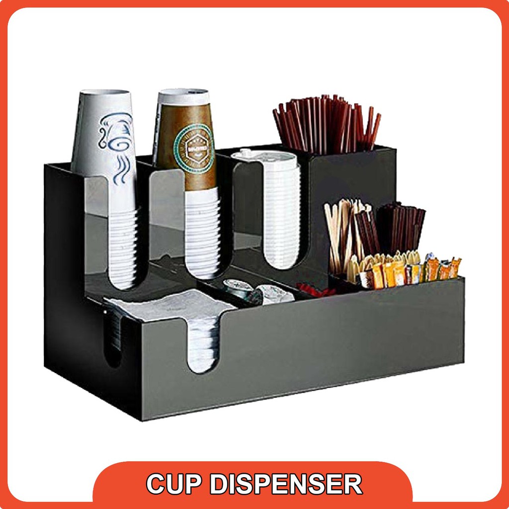  Rak Akrilik  Paper Cup Sederhana Complete Model C Shopee 