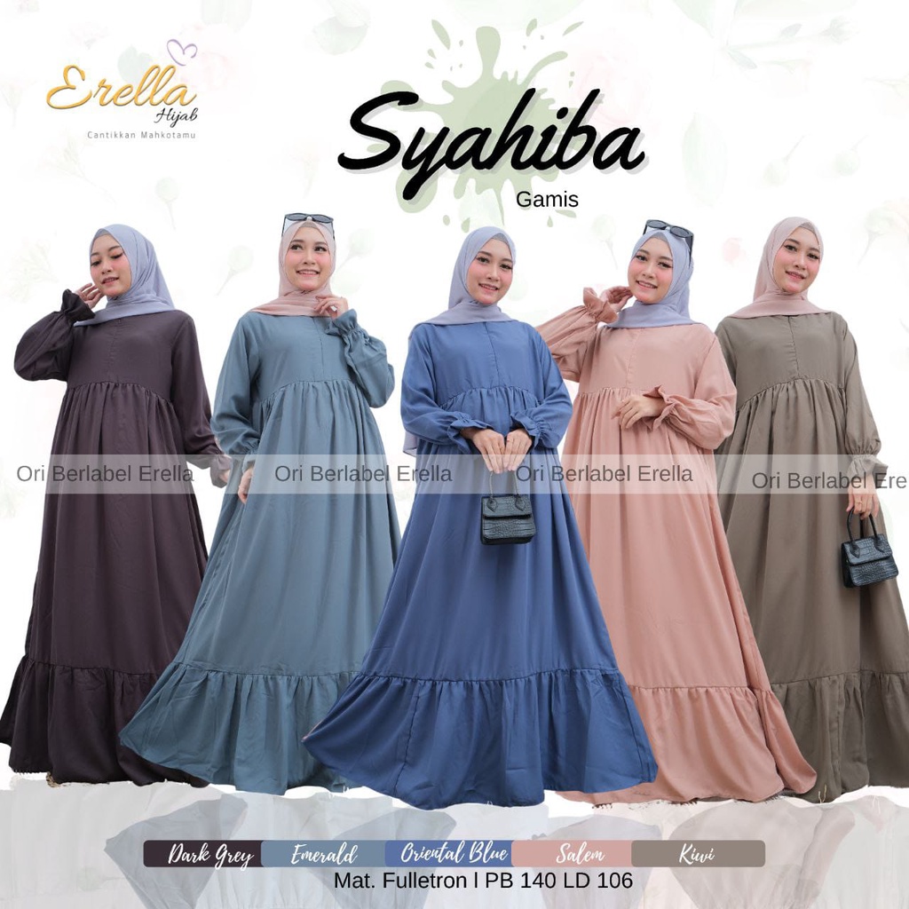 SYAHIBA DRESS GAMIS SYARI ORI BY ERELLA HIJAB
