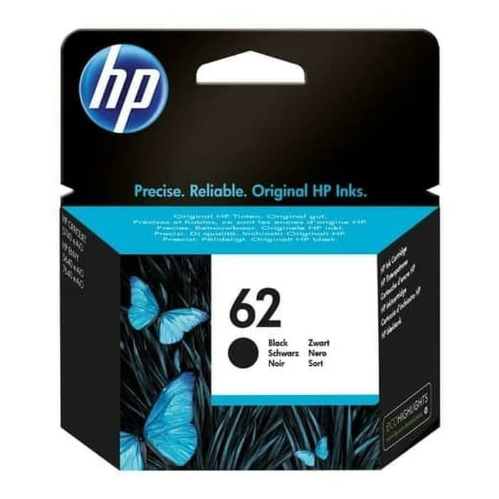 TINTA HP 62 BLACK INK ORIGINAL PRINTER HP 5640 5642 5644 7640