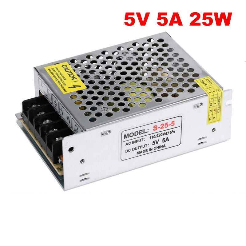 Switching Power Supply PSU 5V 5A High Quality, 5 Volt 5 Ampere Jaring Adaptor SMPS