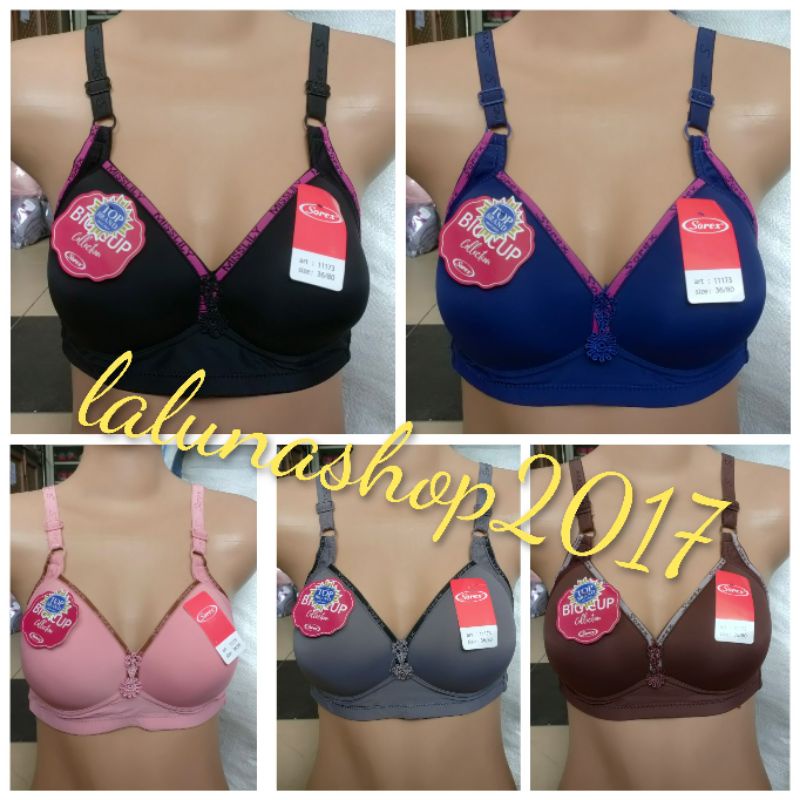 Sorex Bra 11173 tanpa kawat, busa 36-42 Big cup