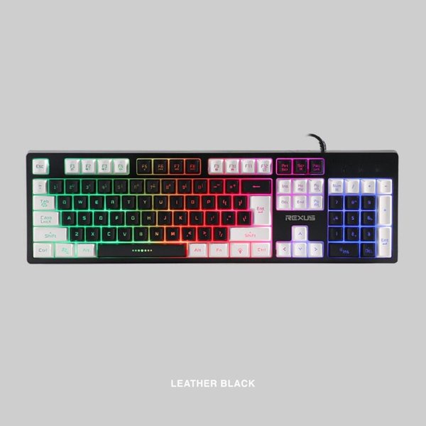 Rexus K9E Full Size Rainbow LED - Gaming Keyboard