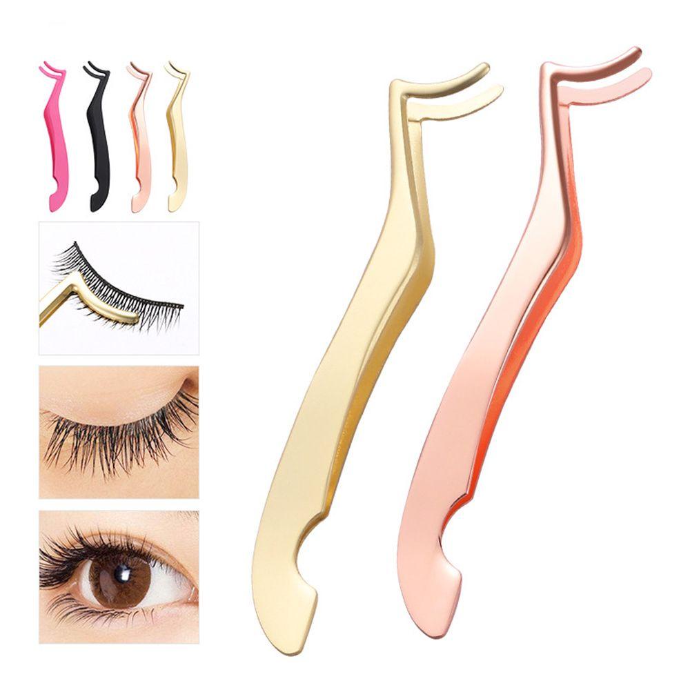 R-flower Alat Aplikator Bulu Mata Palsu Forceps Curler Nipper Makeup