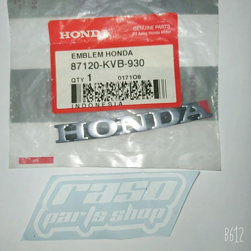 emblem HONDA vario 110 karbu original 87120-KVB-930