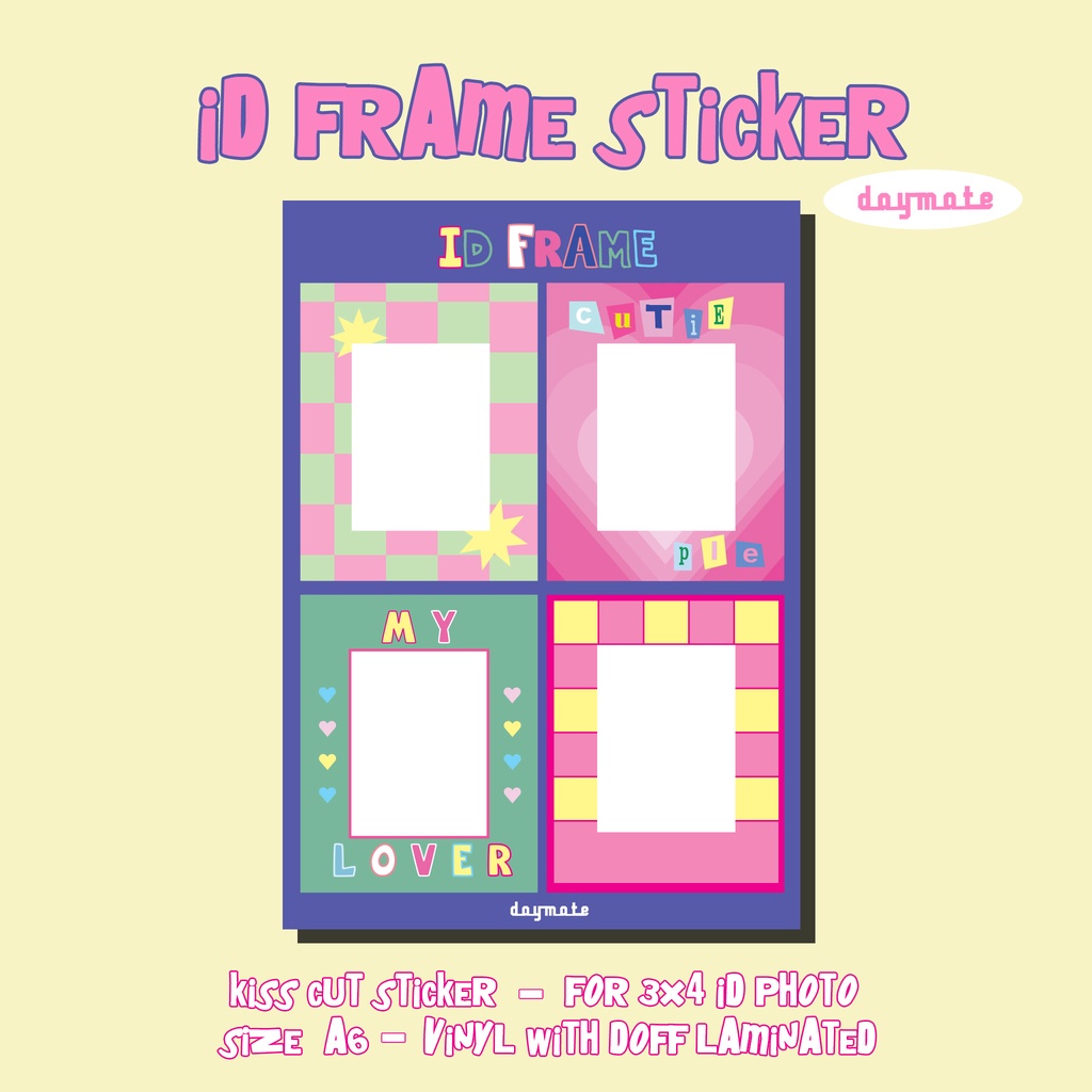 

ID FRAME STICKER SHEET - DAYMATE