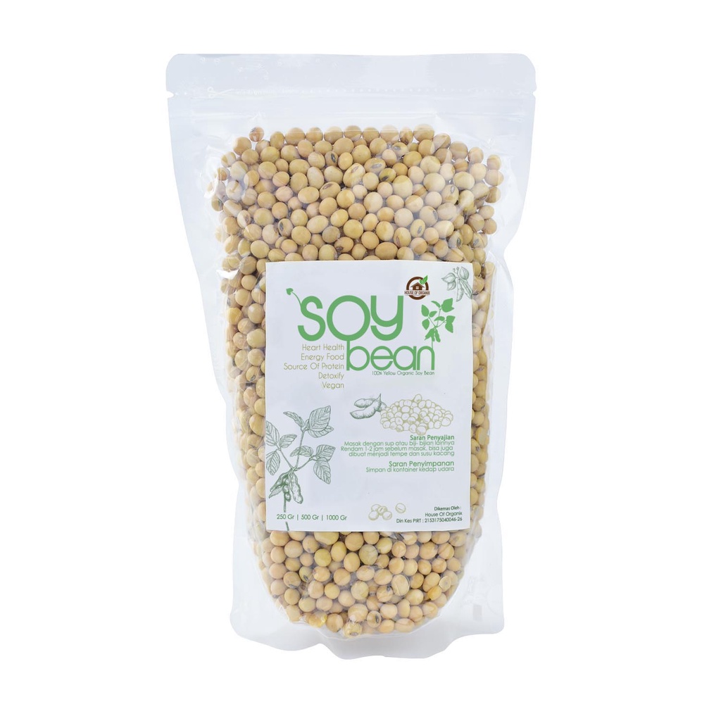 Organic Soy Beans (Kacang Kedelai) 500Gr