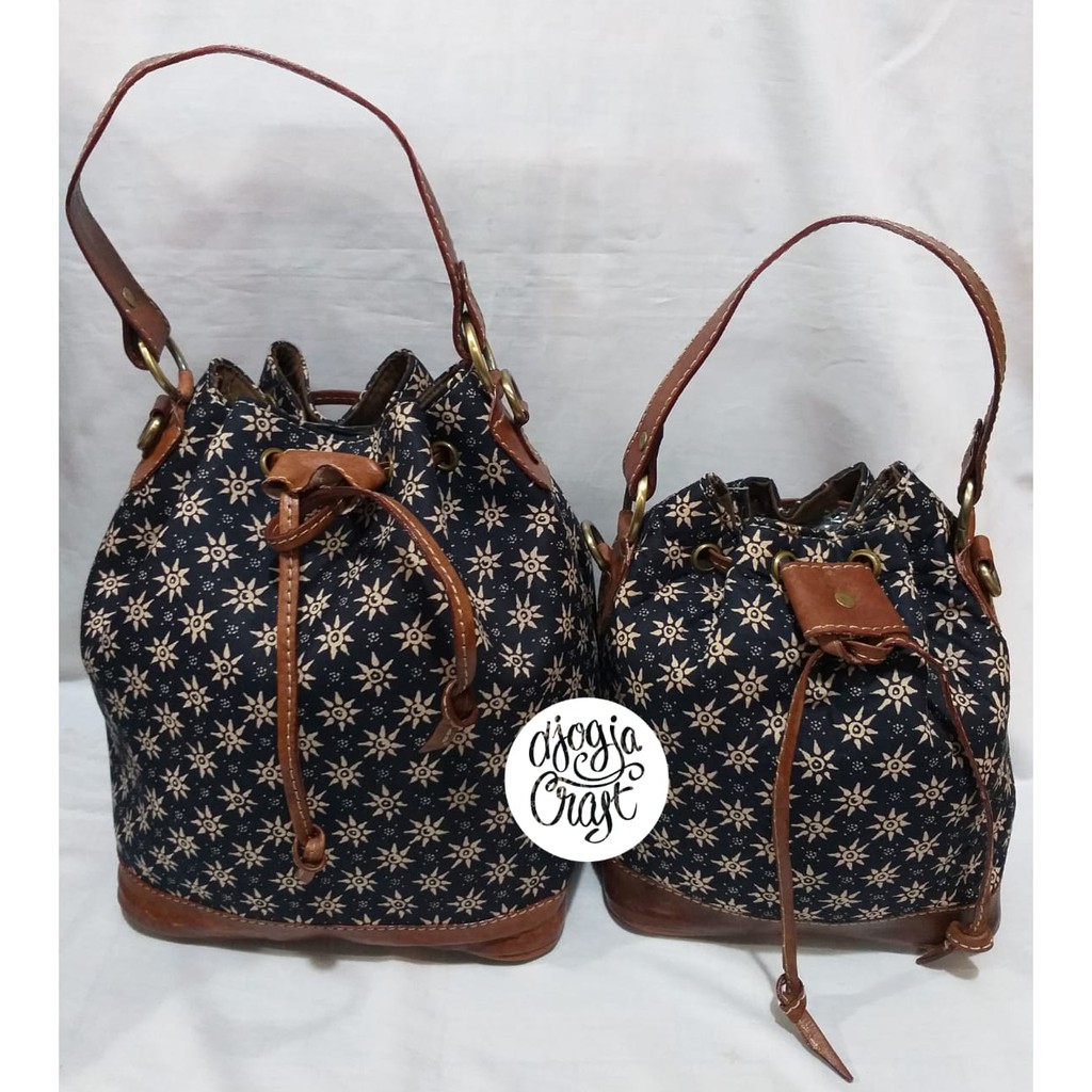Djogja Craft Tas Kulit Selempang Serut Batik