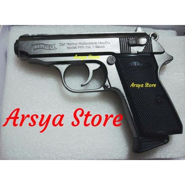 korek api pistol walther ppk Plus Sarung Skala 1:1