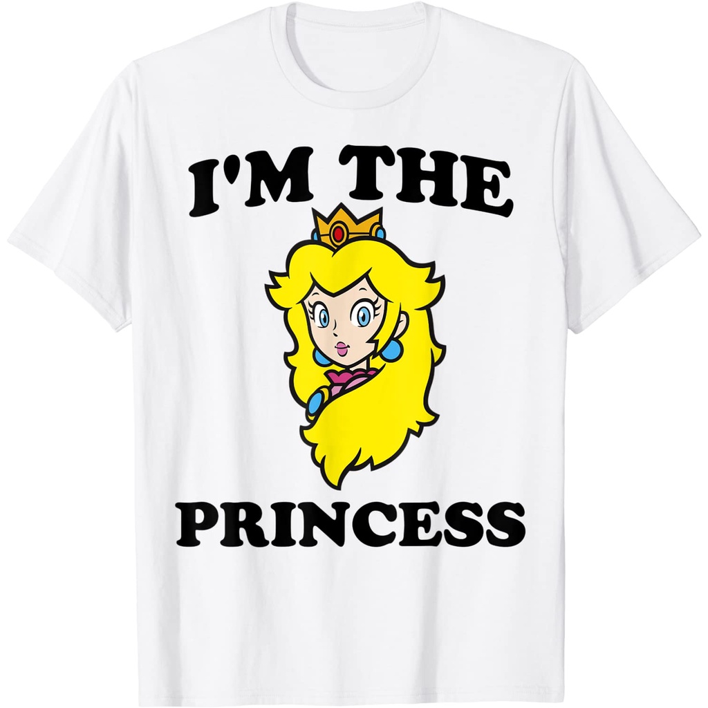 Baju Kaos Pria dan Wanita Super Mario Princess Peach