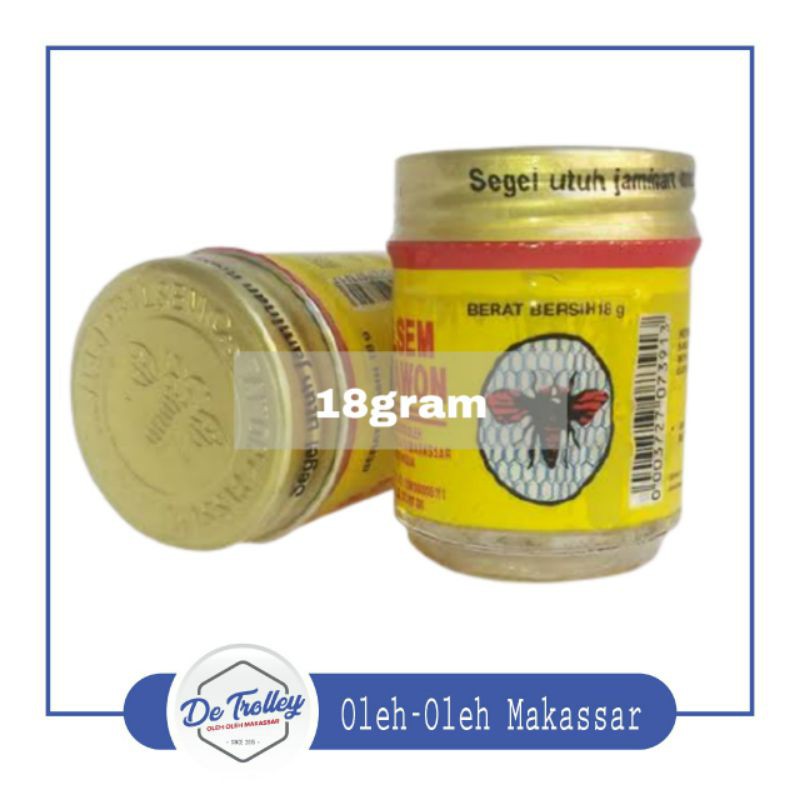 Cap Tawon Balsem 18gram - Balsem Pijat Khas Makassar