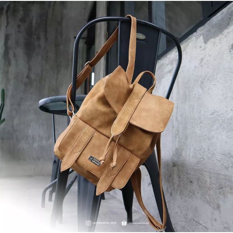 Tas Ransel Makayla Camel Rumah Warna