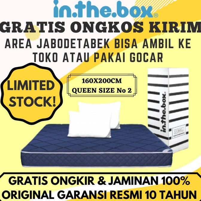 Promo Matras Kasur Inthebox / In The Box Hybrid Memory Foam 160X200 (Queen)