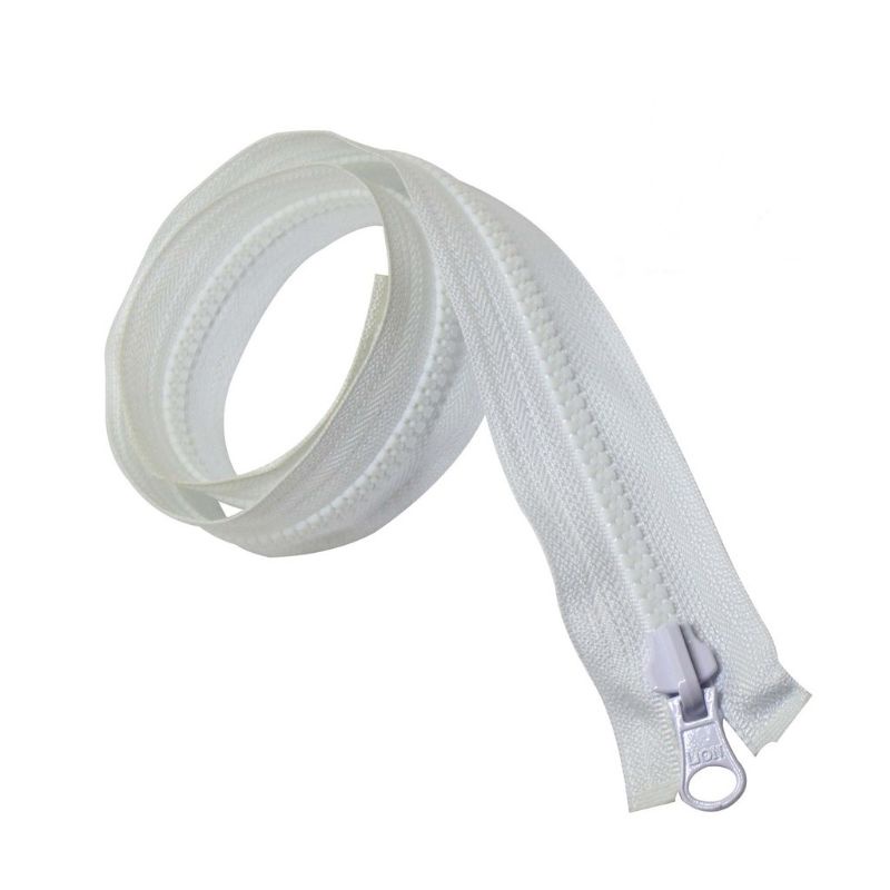 resleting jaket putih 60cm