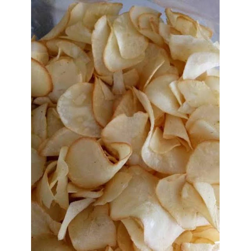 

Keripik Singkong Original Gurih Asin 1 Kg Terhemat