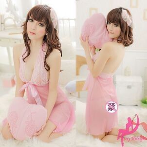 D1976 Hot Lingerie Bodysuit Teddy Lace Sexy Erotis Deep V-Neck Tali Tipis  LINGERIE SEKSI BAJU TIDUR