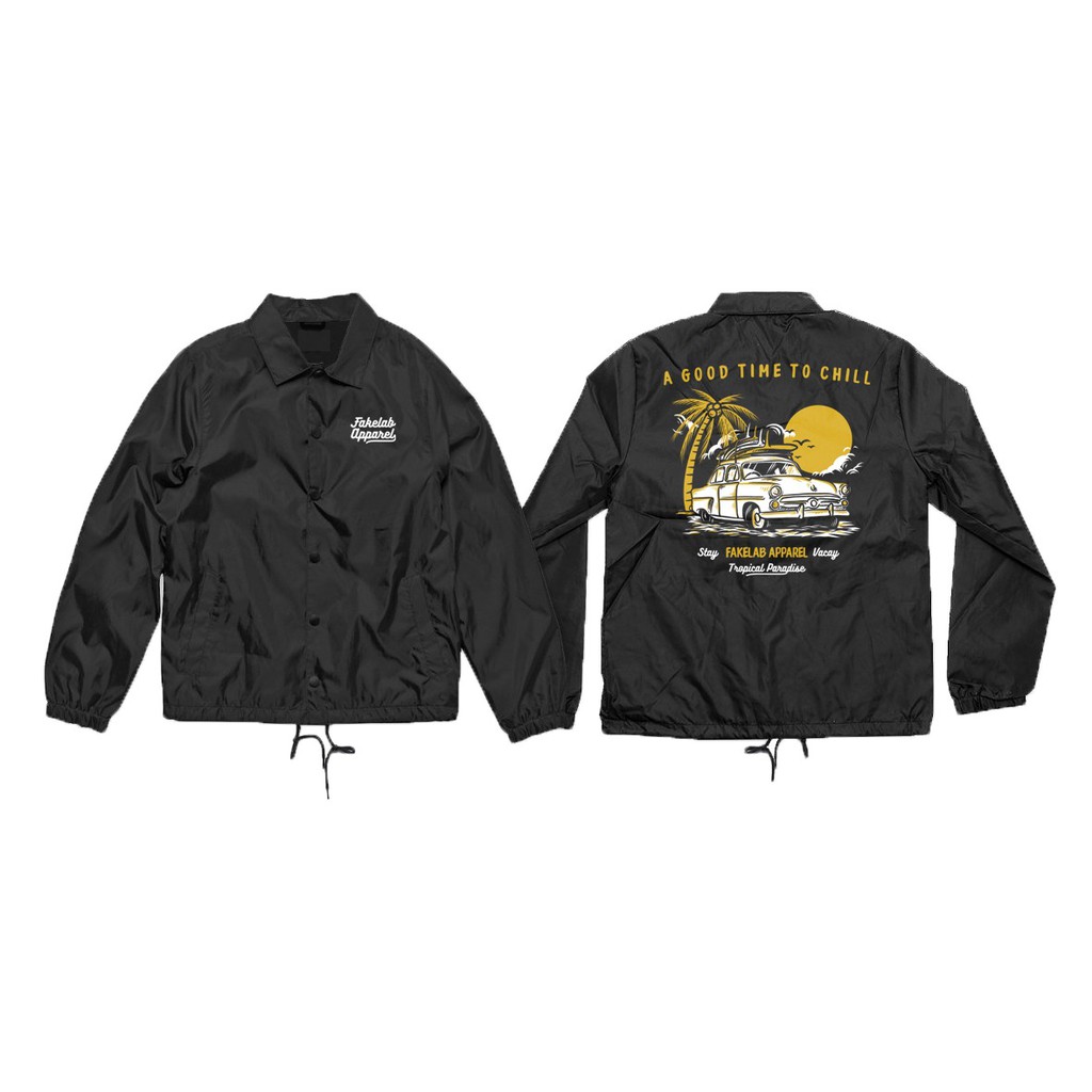 Fakelab Coach Jacket Black Holden Fakelab / Windbreaker / Wb / Cj / Jaket