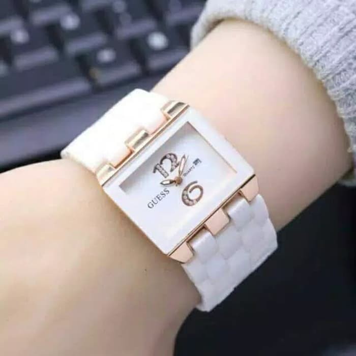 Jam Tangan Wanita/Cewek Simple Elegan Guess GUESS DATE MIKA Tanggal Aktif Grosir
