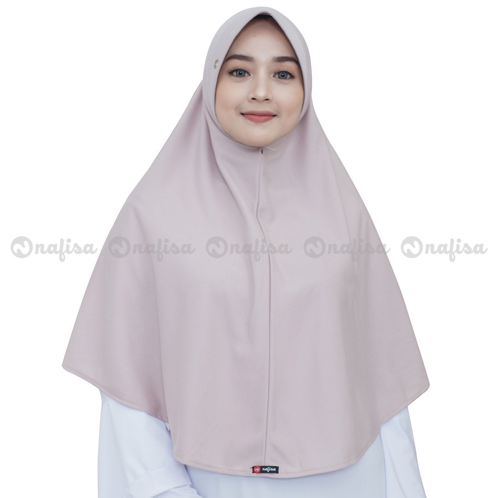Hijab Instan Khimar Pad Antem ASHA XL Jilbab Instan Kaos Jumbo Kerudung Bergo Syari Pad Kecil