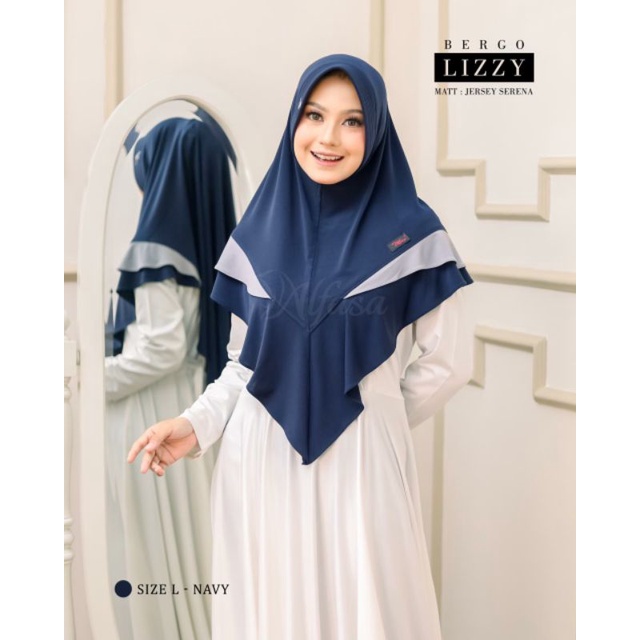 (Diskon 20%) Bergo Lizzy by Alfasa Hijab