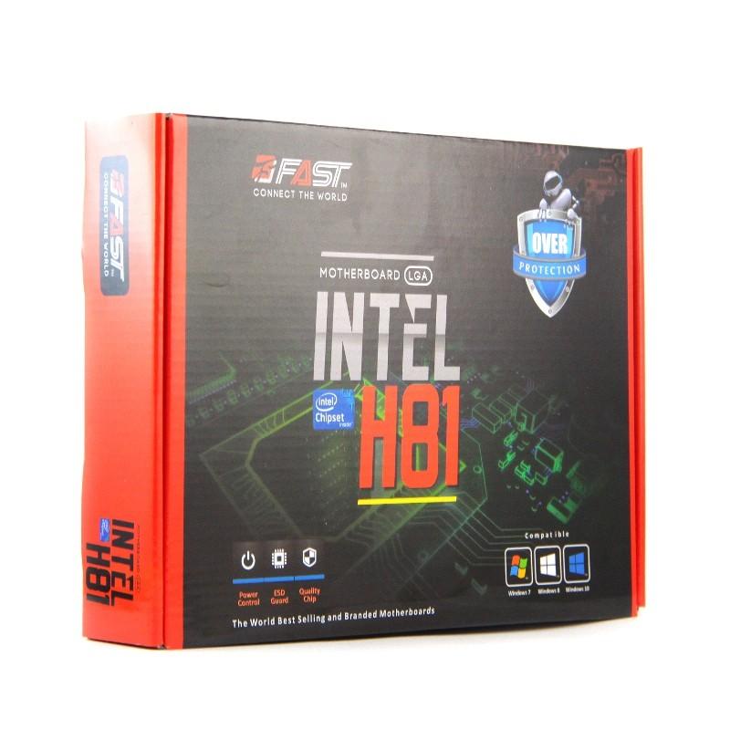MOTHERBOARD INTEL H81 LGA 1150 FAST WITH SLOT SSD M2 NVME SUPPORT PROCESSOR GEN 4 (HASWELL) RAM DDR3 UP TO 16GB - TEKNO KITA