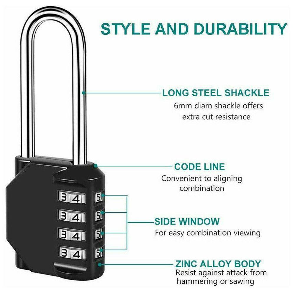 Suyo Kunci Kombinasi Angka 4digit Koper Anti Maling Waterproof Coded Lock