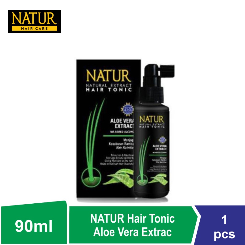 Natur Hair Tonic Aloe Vera Extract 90 Ml Penyubur Rambut