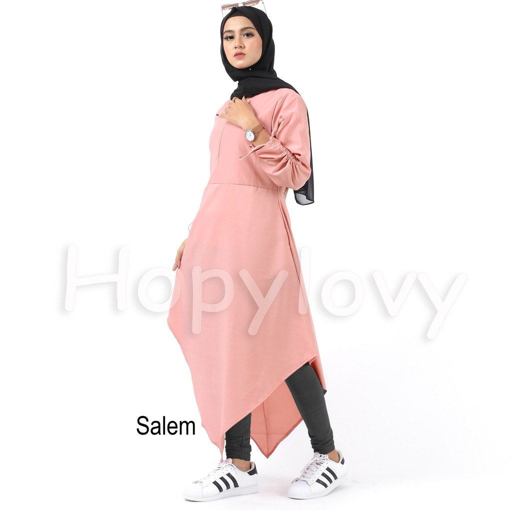 HOPYLOVY - Baju Tunik Wanita Muslimah Terbaru Rafina