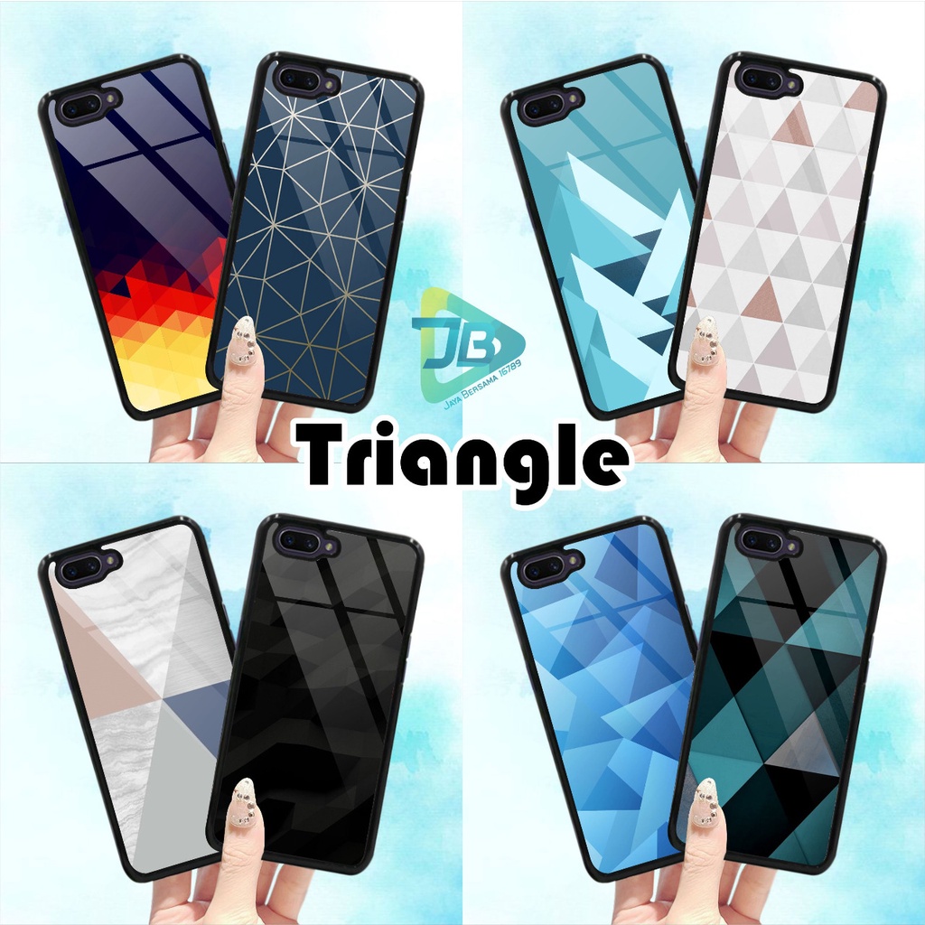 HARDCASE 2D GLOSSY TRIANGLE OPPO VIVO XIAOMI SAMSUNG REALME IPHONE ALL TYPE JB4702