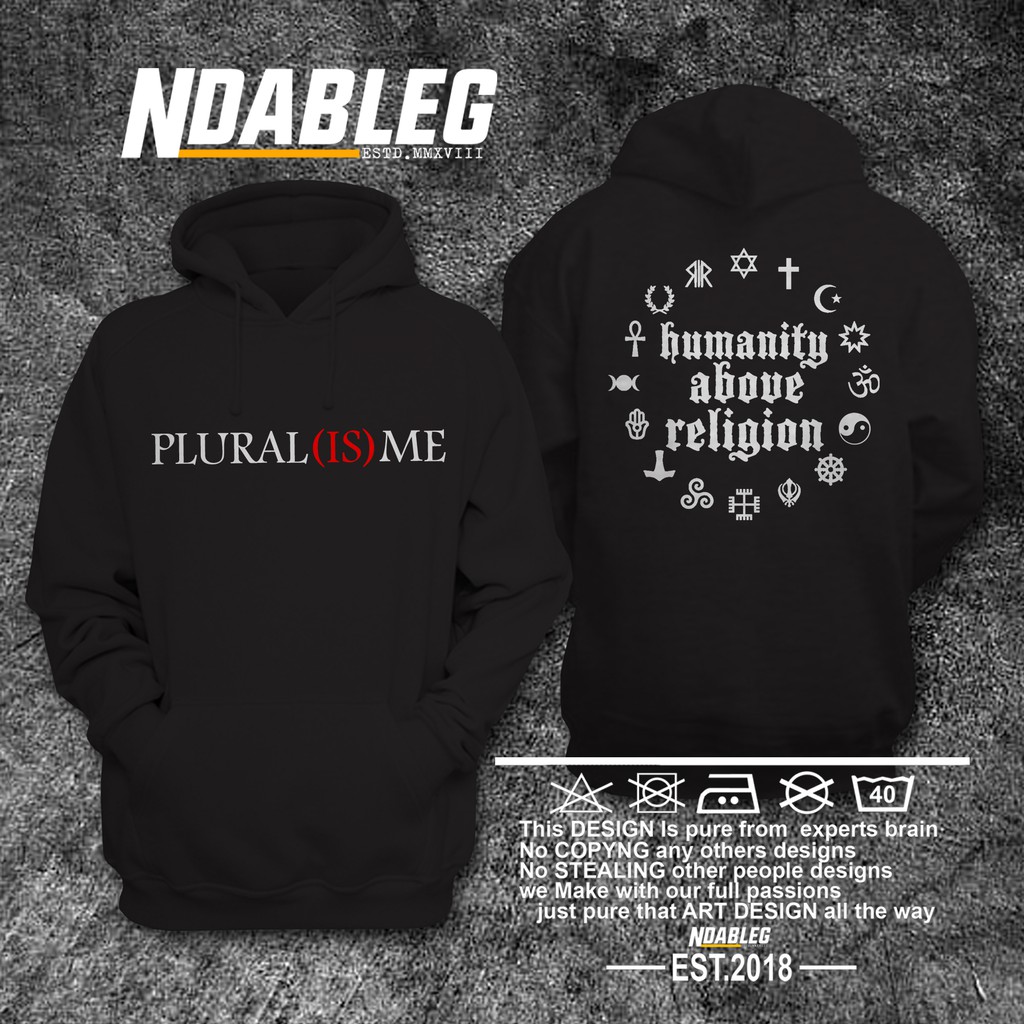 sweater pluralisme humanity hoodie pluralisme humanity
