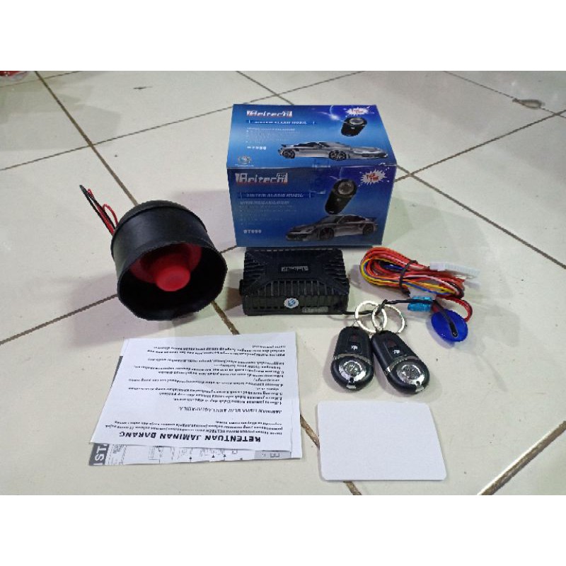 Alarm Mobil Remote Kunci Merek Beltech Universal