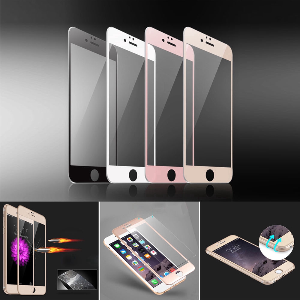 Pelindung Layar Tempered Glass 3D Curved For iPhone 8 / 7 / 6 / 6S Plus