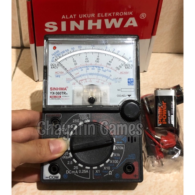 Multitester Manual - Analog Type YX-360TRN SINHWA Ada Buzzer &amp; Lampu LEd