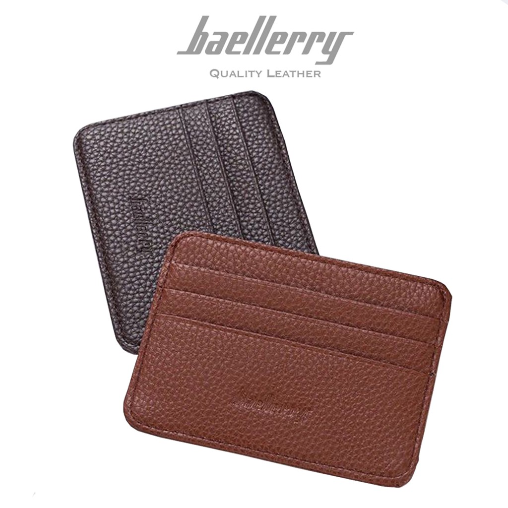 BAELLERRY K9106 Dompet Kartu Pria Bahan Kulit PU Leather Premium WATCHKITE WKOS