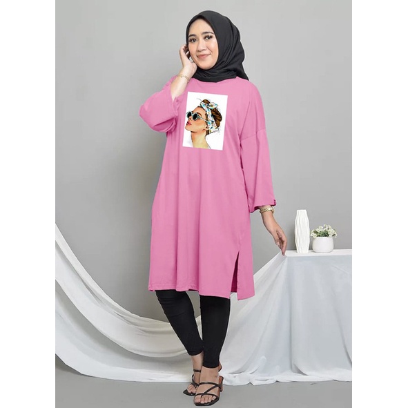 TUNIK BASIC OVERSIZE BANDANA MIDI DRESS