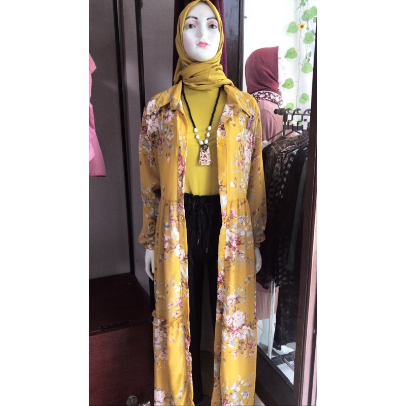 gamis full kancing