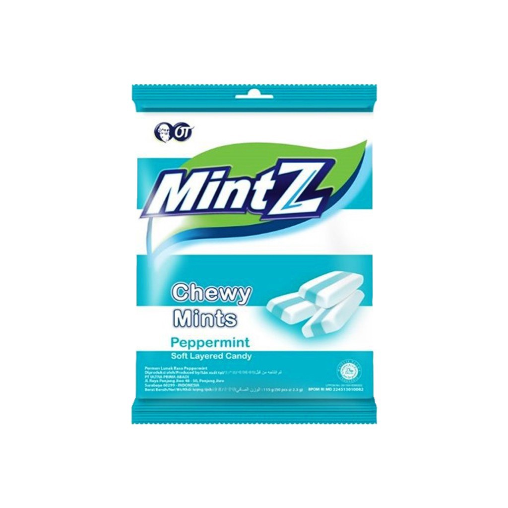 

Permen MINTZ Chewy Mint Pepper Mint Lunak (isi 50 pcs)