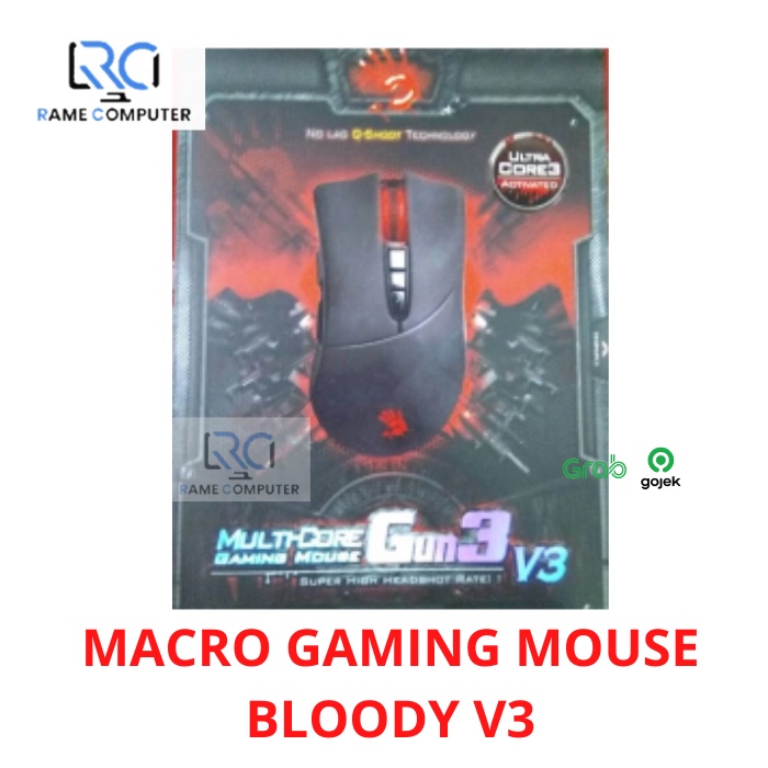 MACRO GAMING MOUSE BLOODY V3 MULTI-CORE GUN3 3200DPI