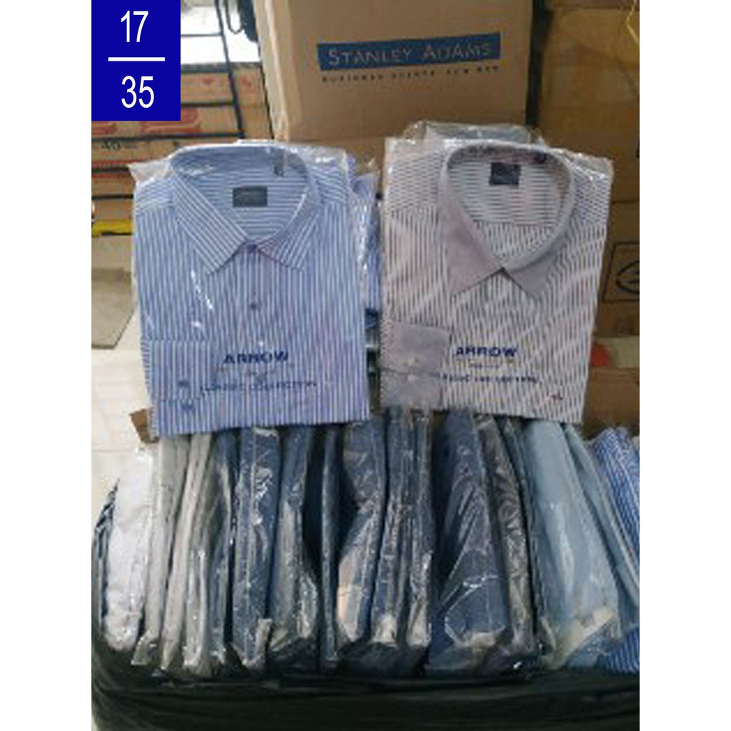 Kemeja Reguler Fit Lengan Panjang Merk ARROW REJECT Size 17
