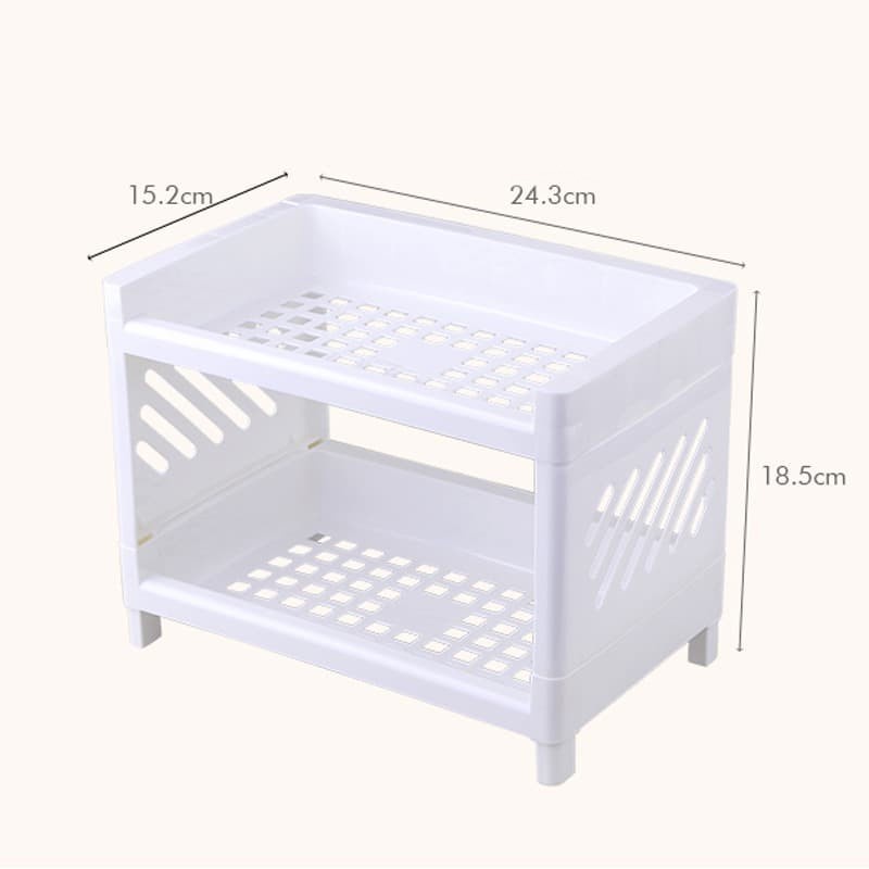 HomiHomi Rak Plastik Mini Serbaguna 3 Susun RT010