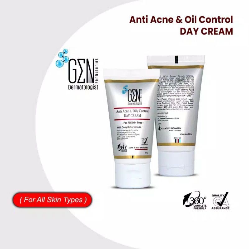 GEN ANTI ACNE &amp; OIL CONTROL DAY CREAM