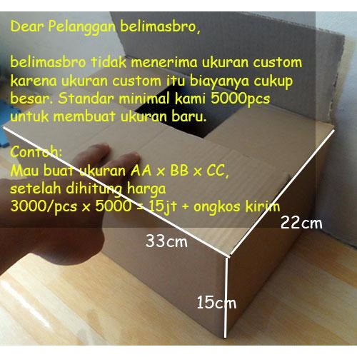 

FRESH Kardus Karton Box Boks Polos 33 x 22 x 15 isi Diskon ISTIMEWA