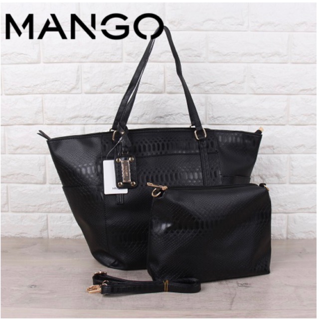 mango croco tote bag original