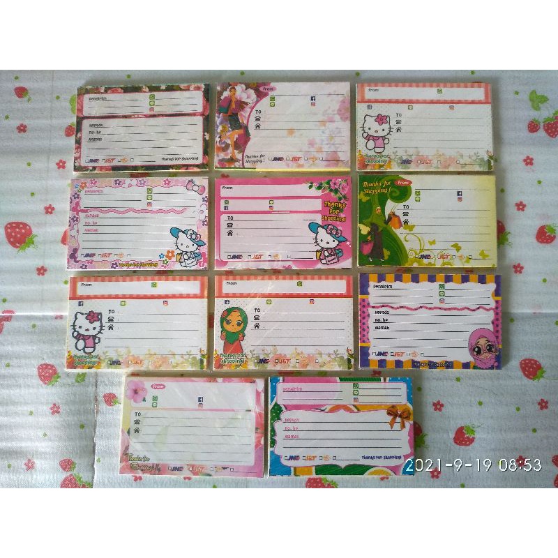 

Label stiker pengiriman