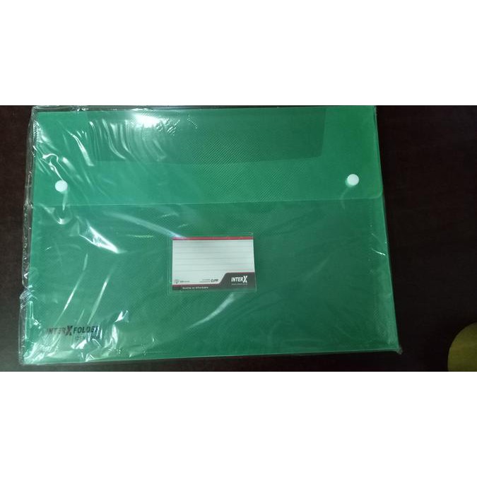

✡30832☼ Carry case kancing folio Hijau InterX/case bag/map kotak