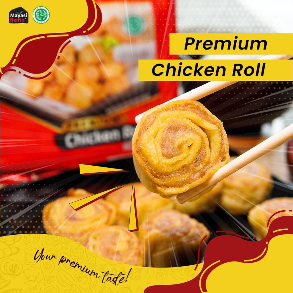 

Frozen Food Chicken Roll Mayasi Bento, Lezat, halal, bpom, tanpa msg