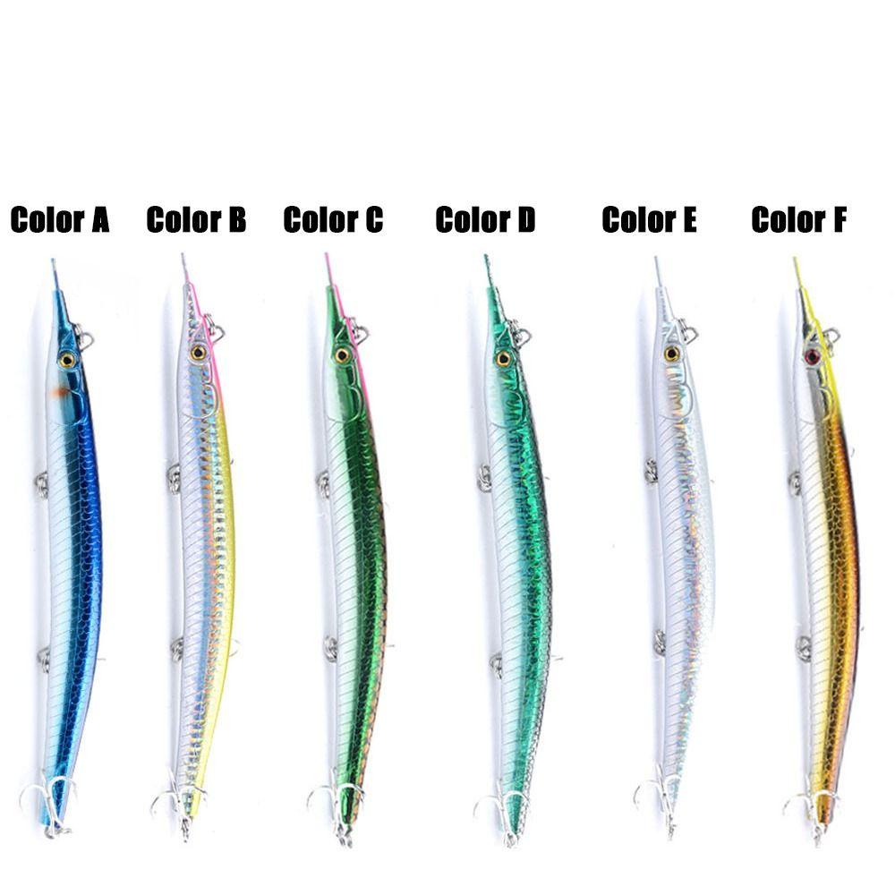 Preva Umpan Ikan Kecil Tenggelam Tembakan Panjang Crankbaits Bergaris bass Minnow Lures