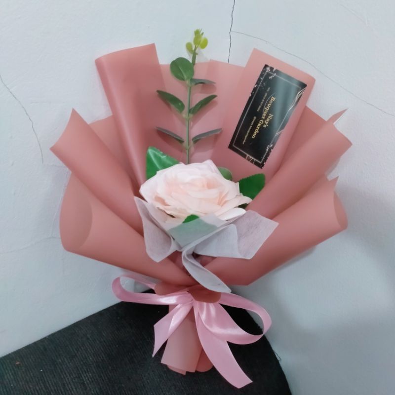 Jual Buket Bunga Single Rose Buket Wisuda Buket Bunga Mawar Shopee